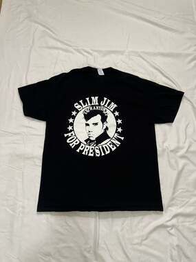 Slim Jim Phantom For President Rockabilly Freedom Party T-Shirt Size XL